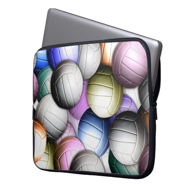 Volleyball Collage Laptop Sleeve (Front Left)