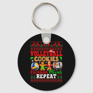 Volleyball Cookies Xmas Movies Repeat Costume Play Keychain
