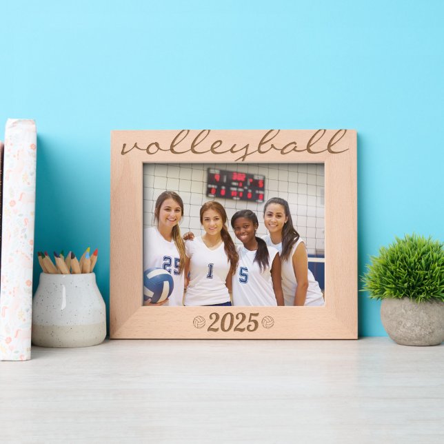 Volleyball custom year minimalist  etched frames (Creator Uploaded)