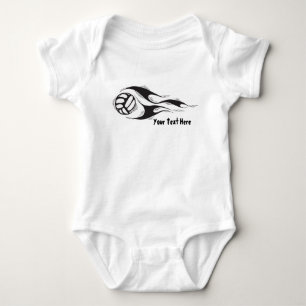 Volleyball (customizable) baby bodysuit
