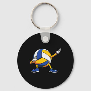Volleyball Dab Dancing Dabbing Volleyball Lovers Keychain