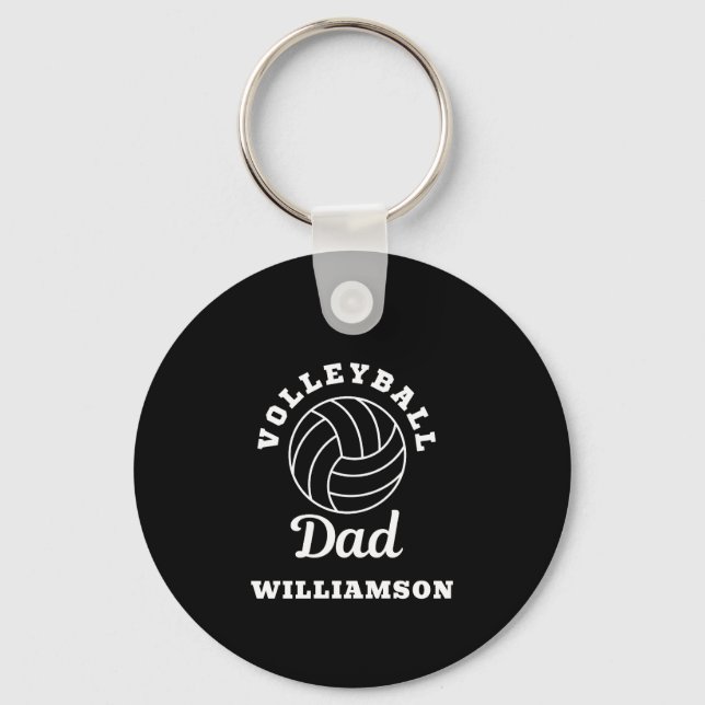 Volleyball Dad Fathers day gift for dad Keychain (Front)