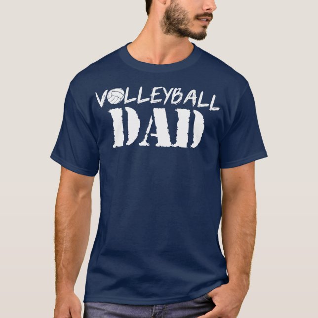 Volleyball Dad Fathers Day Outfit For Dad Daddy T-Shirt (Front)