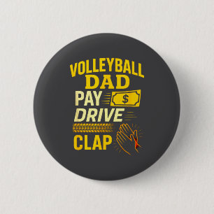 Volleyball Dad - Funny Proud Father Player  2 Inch Round Button