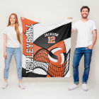 Volleyball Design - Orange, White, Black