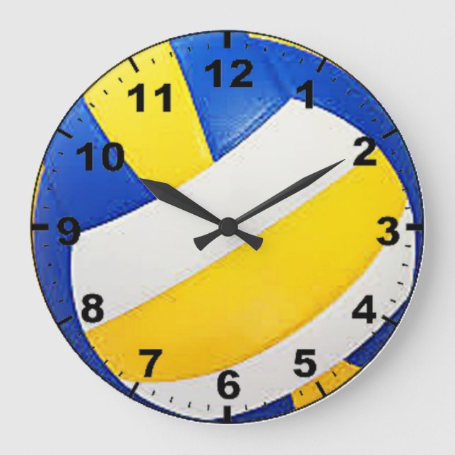 "Volleyball" design wall clocks (Front)