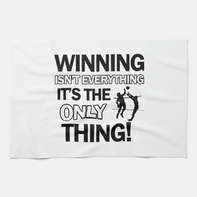volleyball Designs Kitchen Towel (Horizontal)