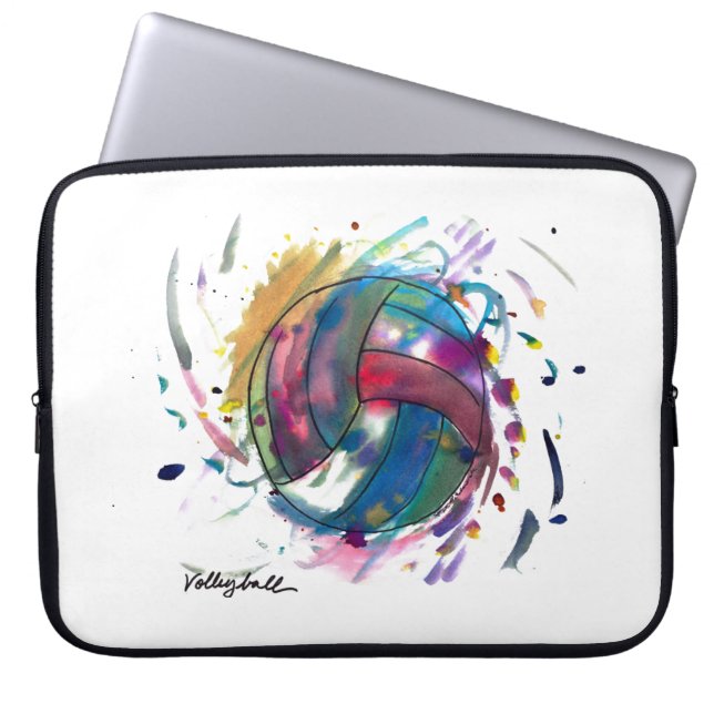 Volleyball Electronics Bag by Emma & Evan (Front)