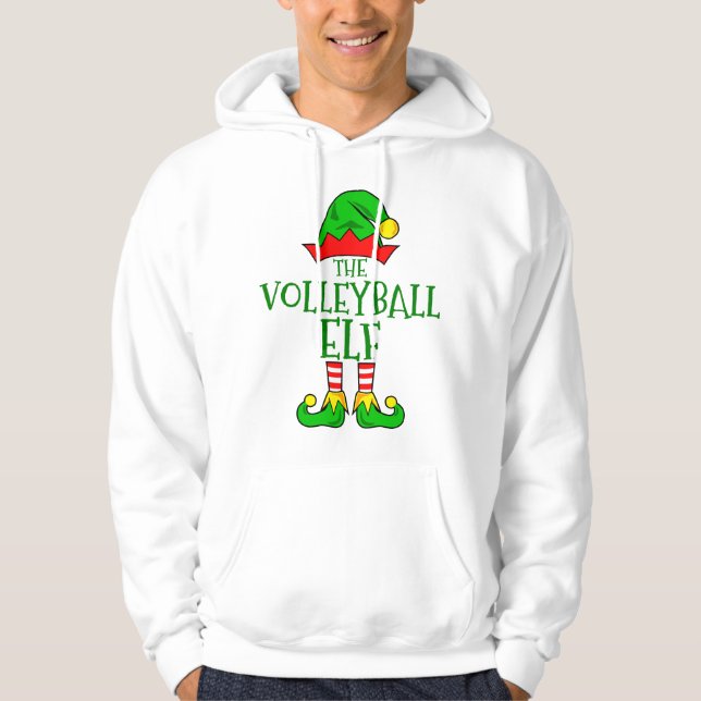 Volleyball Elf Hoodie (Front)