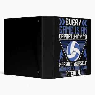 Volleyball -Every Game Is An Opportunity Binder