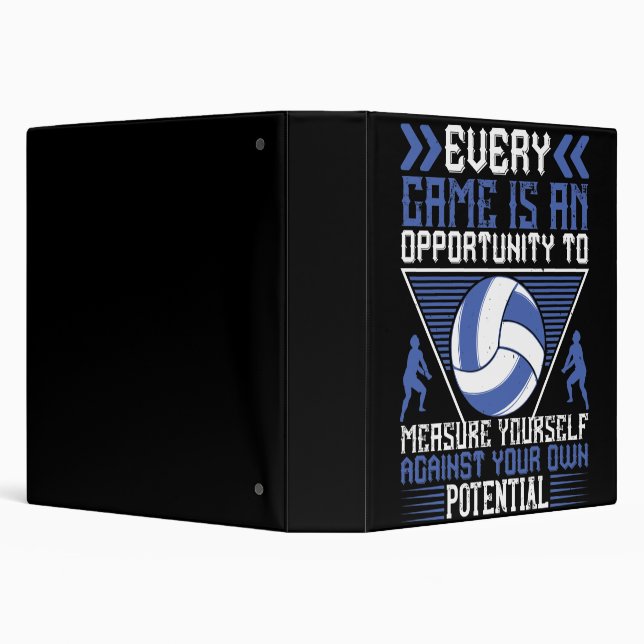 Volleyball -Every Game Is An Opportunity Binder (Background)