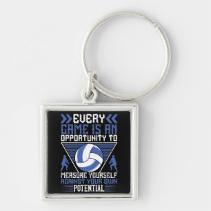 Volleyball -Every Game Is An Opportunity Keychain