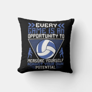 Volleyball -Every Game Is An Opportunity Throw Pillow