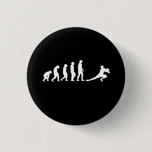 Volleyball Evolution 1 Inch Round Button