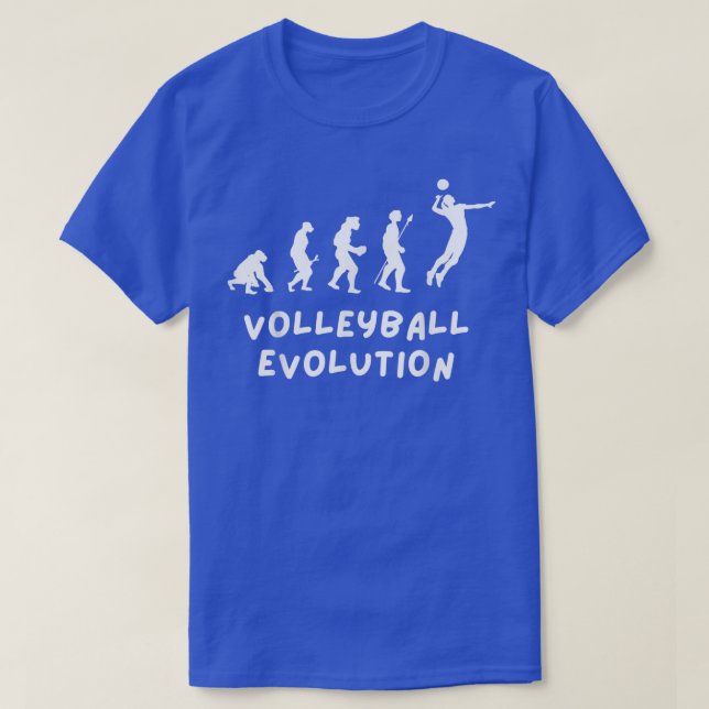 Volleyball Evolution Funny  T-Shirt (Design Front)