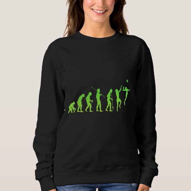 Volleyball Evolution Player Spike Ball Sport Sweatshirt (Front)