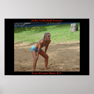 Volleyball Expressions Poster