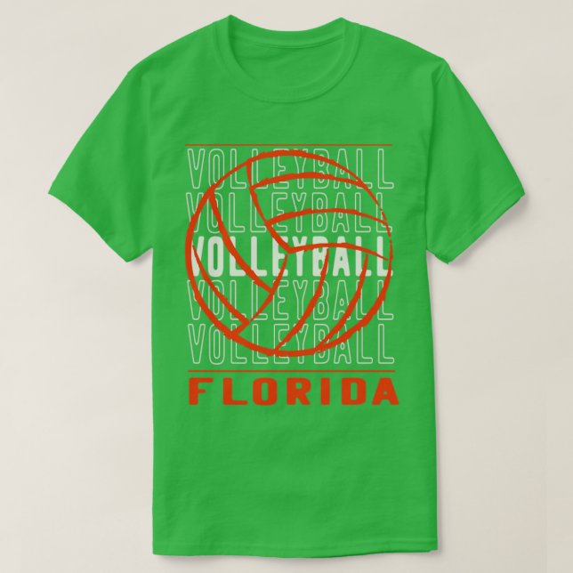 Volleyball Florida T-Shirt (Design Front)