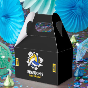 Volleyball Funny Birthday Boy Favor Box