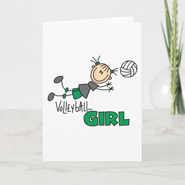 Volleyball Girl Card (Front)