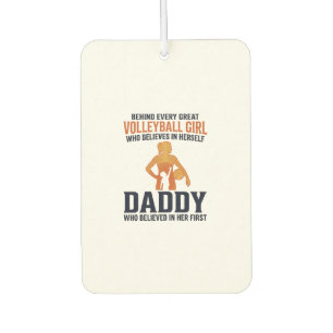 Volleyball Girl Daddy Vintage Engraving Shirt Desi Air Freshener