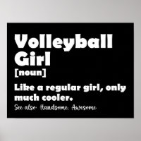 Volleyball Girl Funny Definition Volleyball Lover