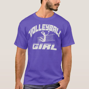 Volleyball Girl sports net jumping court athletic T-Shirt