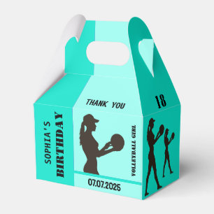 Volleyball Girl, Volleyball Player Gift, Birthday Favor Box