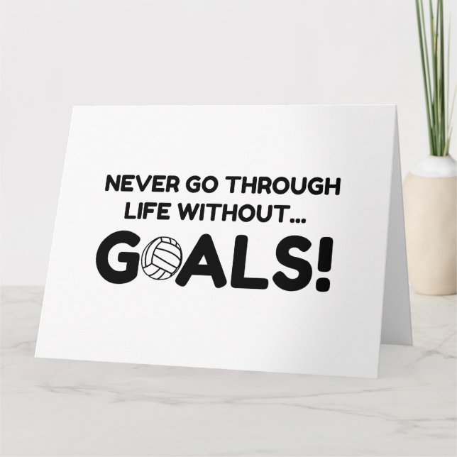 VOLLEYBALL GOALS THANK YOU CARD (Front)