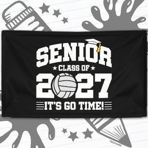 Volleyball Graduation Go Time Senior Class of 2027 Banner