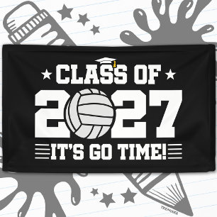 Volleyball Graduation Go Time Senior Class of 2027 Banner