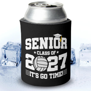 Volleyball Graduation Go Time Senior Class of 2027 Can Cooler