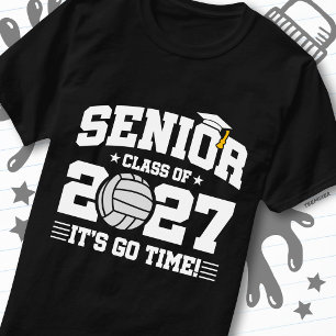 Volleyball Graduation Go Time Senior Class of 2027 T-Shirt