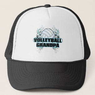 Volleyball Grandpa (cross).png Trucker Hat