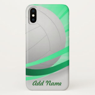 Volleyball Green Customize Personalize Case-Mate iPhone Case