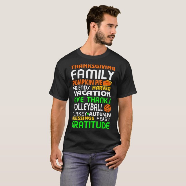 Volleyball Halloween Christmas Gift Tshirt (Front Full)