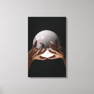 Volleyball Hands Canvas Print