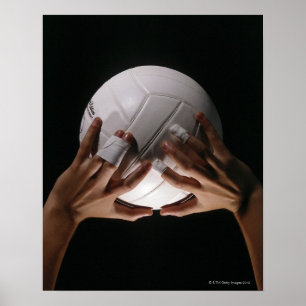 Volleyball Hands Poster