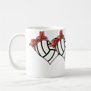 Volleyball Heart Volleyball Mom Volleyball Coffee Mug