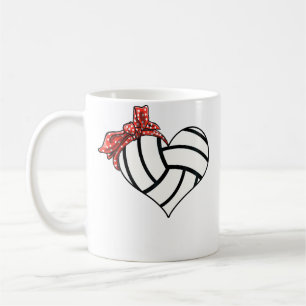 Volleyball Heart Volleyball Mom Volleyball Coffee Mug