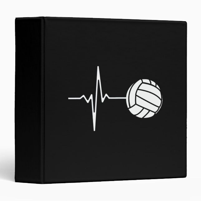 Volleyball Heartbeat Binder (Front/Spine)