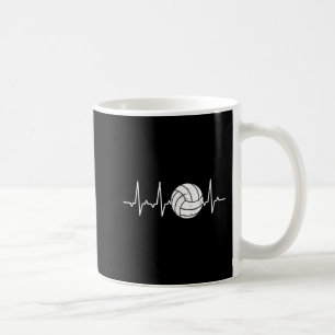 Volleyball Heartbeat Cute Fun  Coffee Mug