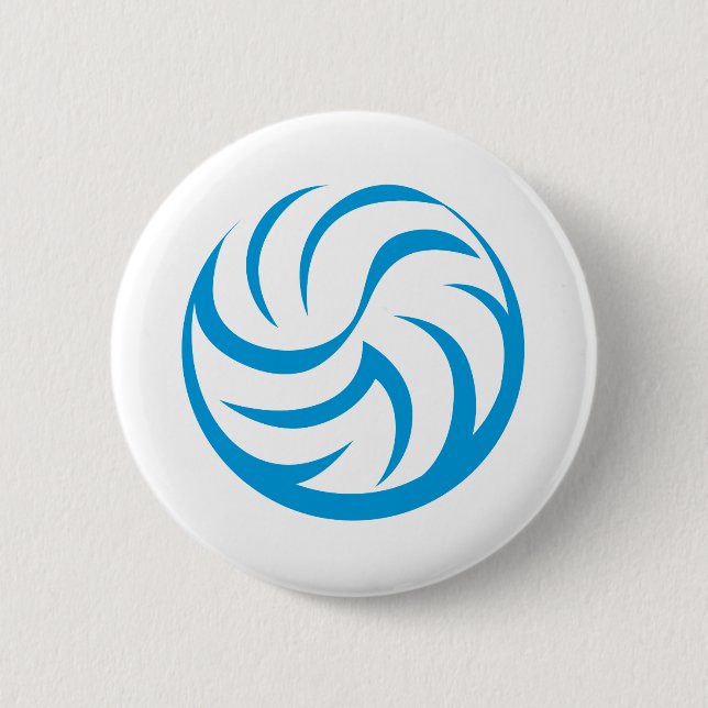 Volleyball Icon 2 Inch Round Button (Front)