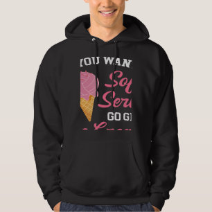 Volleyball If You Want A Soft Serve Ice Cream Men  Hoodie
