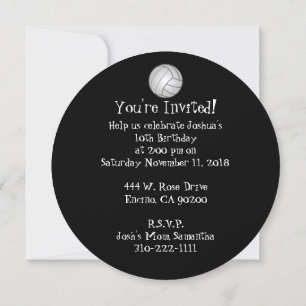 Volleyball Invitation