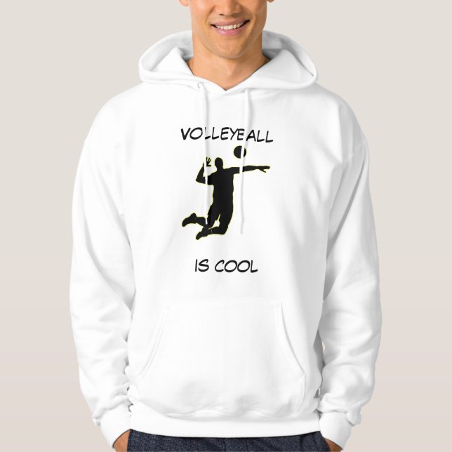 Volleyball Is Cool customizable Hoodie. Hoodie (Front)