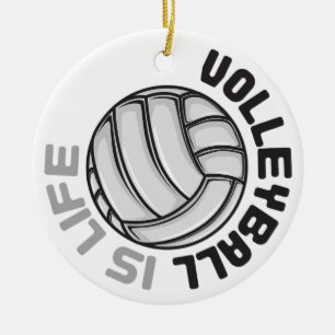 Volleyball is Life Ceramic Ornament
