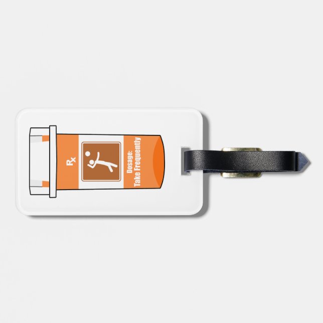 Volleyball Is My Drug Luggage Tag (Back Horizontal)