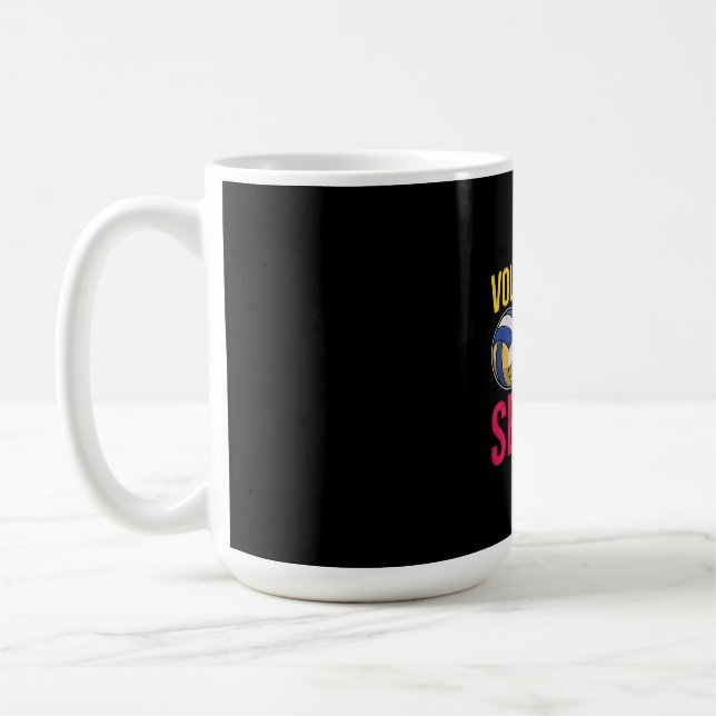 Volleyball Is My Favorite Season Coffee Mug (Left)