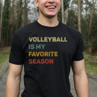 Volleyball Is My Favourite Season Retro T-Shirt